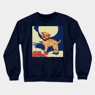 Just A Vintage Girl Who Loves My Kawaii Norfolk Terrier Dog Puppy Mom Crewneck Sweatshirt